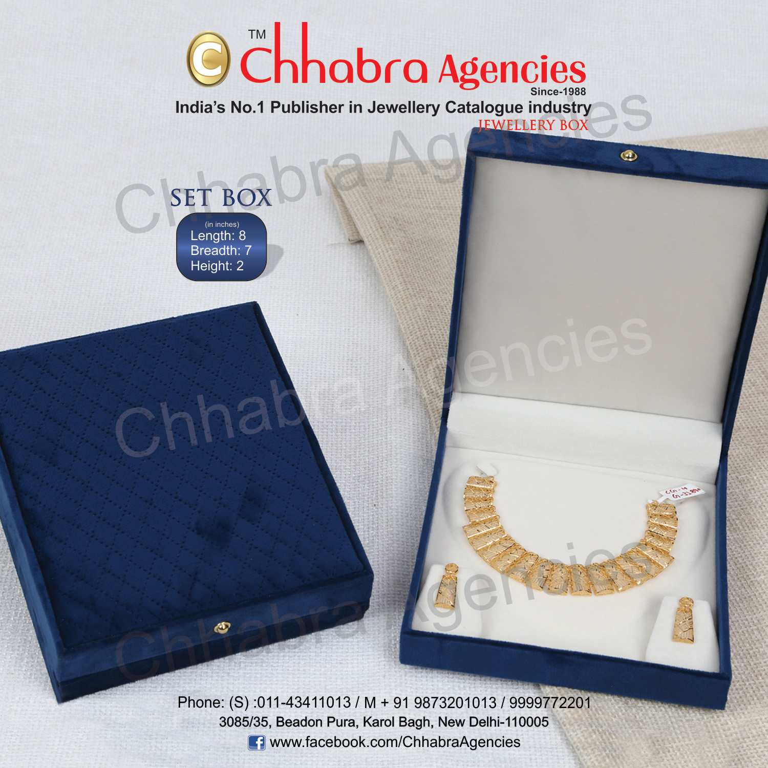 Necklace Sets Box 8"x7"